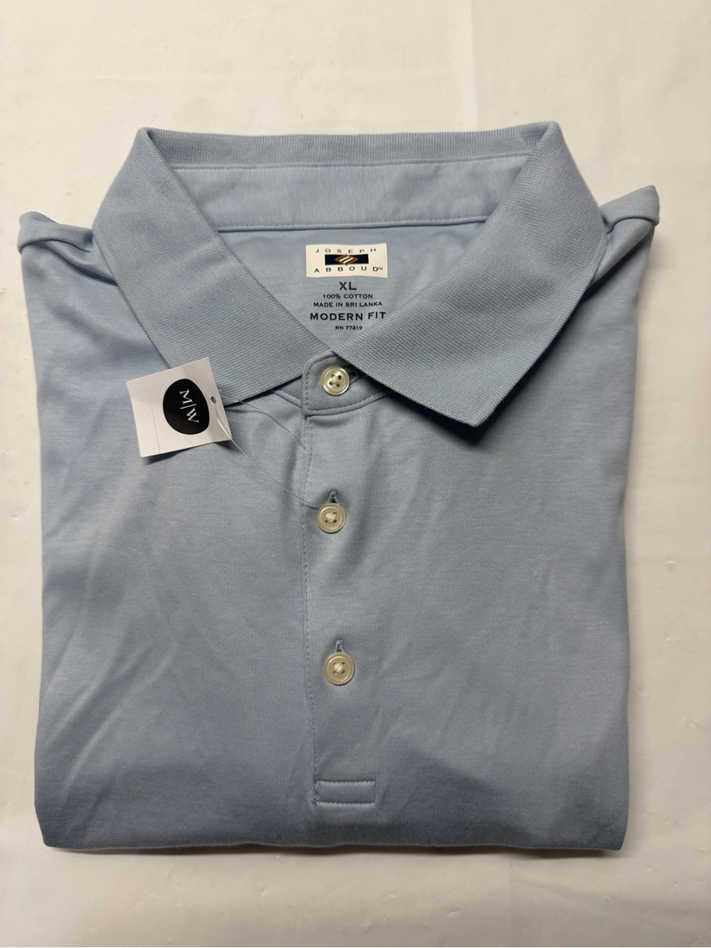 Joseph Pale Blue Modern-Fit Cotton Long‎ Sleeve Polo